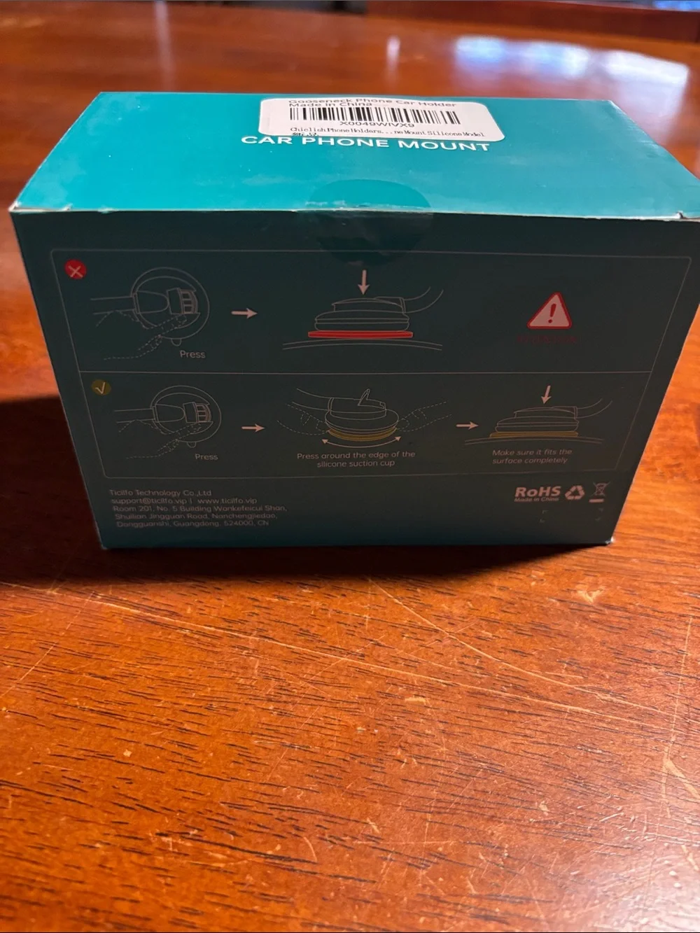 Car Phone Mount - Teal Box